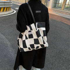 Women's Geometric Pattern Shoulder Bags Large Capacity Tote Bags