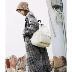 Canvas Backpack for Girl Students - Large Capacity