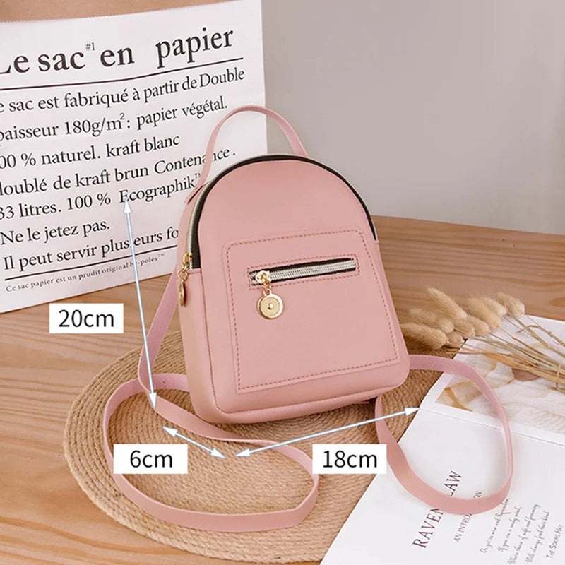 Mini Backpack Crossbody Shoulder Bag Women Girl