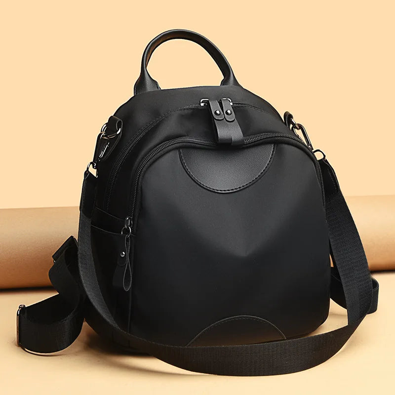 Nylon Bag Women's Leisure Backpack Large Capacity Travel Schoolbag