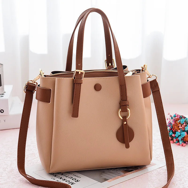 Summer Contrast Bucket Bag Women Handbag