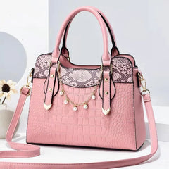 Snake Pattern Chain Stone Pattern Women's Shoulder Bag