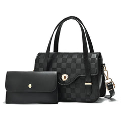 Plaid Shoulder Bag Lock Mother Bag Female