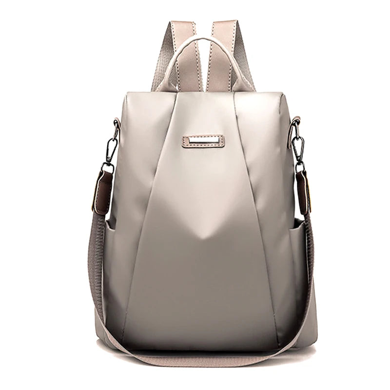 Women Waterproof Travel Backpack Nylon Anti-theft Shoulder Bag