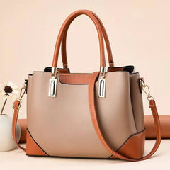 Spring Contrast Women's Large-capacity Handbag