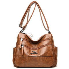 Soft Leather Crossbody Bag for Women Casual Shoulder Bag Ladies Bolsos