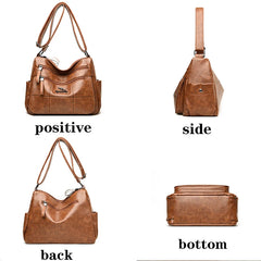 Soft Leather Crossbody Bag for Women Casual Shoulder Bag Ladies Bolsos