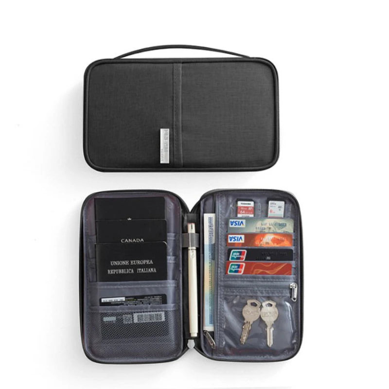 Waterproof Family Passport Holder Organizer - Purple