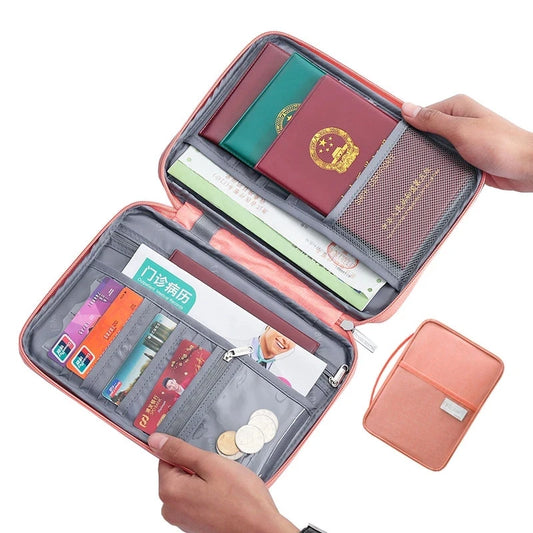 Waterproof Passport Holder Organizer for Family Travel