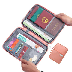 Waterproof Passport Holder Organizer for Family Travel