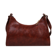 Vintage Shoulder Underarm Bag PU Leather Female Daily Handbag