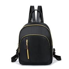 Women's Multi-zipper Backpack School Bag Small Satchel Rucksack