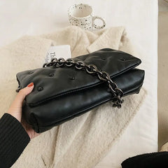 Women's Denim Chain Shoulder Bag|Clutch Purse|Hobo Bag