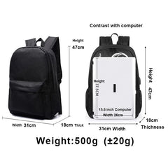 Starry Sky School Bag for Teens, Oxford Cloth Backpack for Boys and Girls
