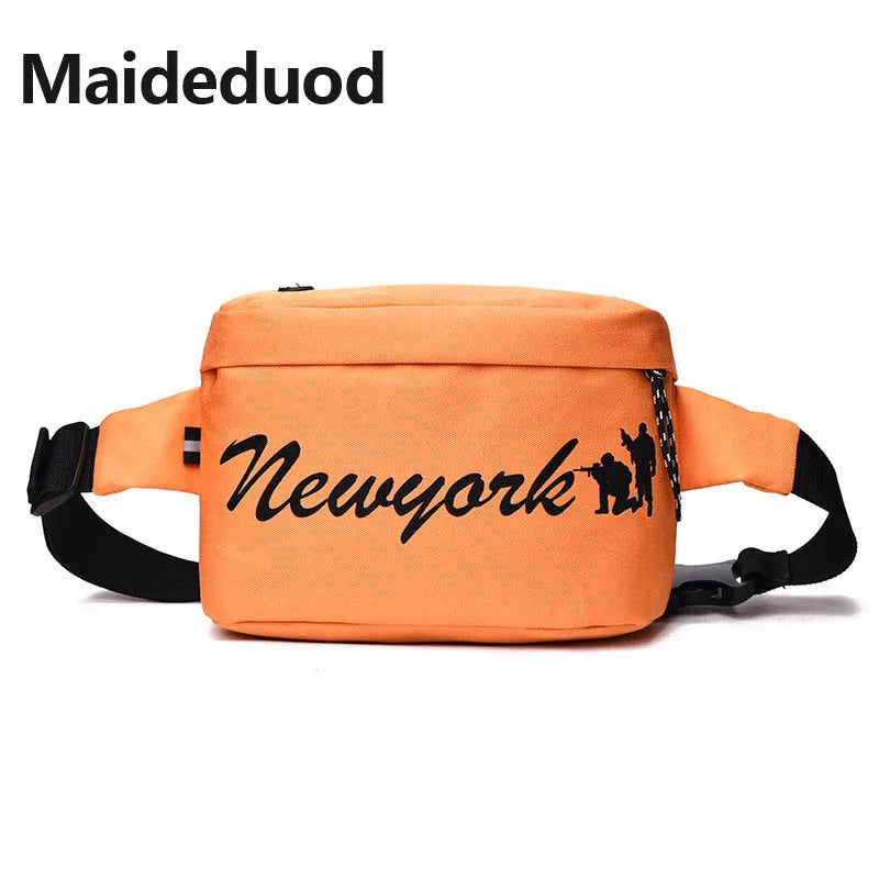 Unisex Lattice Checkerboard Waist Bag
