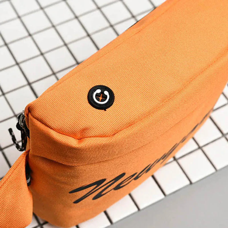 Unisex Lattice Checkerboard Waist Bag