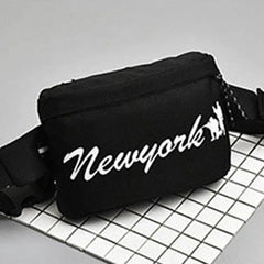 Unisex Lattice Checkerboard Waist Bag
