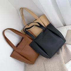 Women's Large Capacity Shoulder Bag PU Leather Wild Bag