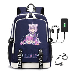 USB Large-Capacity Youth Schoolbag Minato Aqua Backpack
