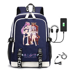 USB Large-Capacity Youth Schoolbag Minato Aqua Backpack