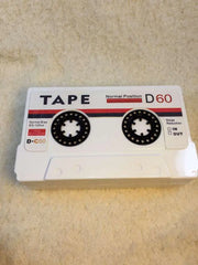 Transparent Tape Cassettes Clutch Evening Bag