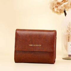 Women Wallet Coin Purses Oil Wax Skin Coin Wallet Key Bag