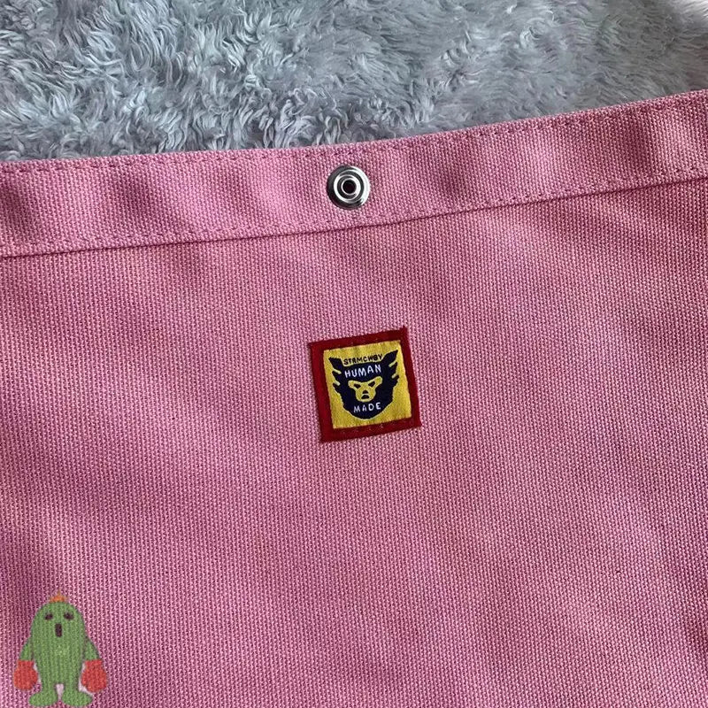 Pink Alphabet Canvas Tote Bag Couple Shoulder Messenger Bags