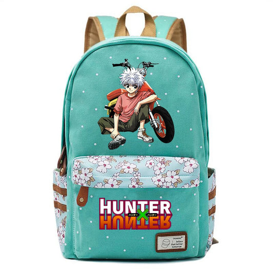 Hunter Hunter Canvas Backpack Teenger Packsack Casual Green Schoolbag