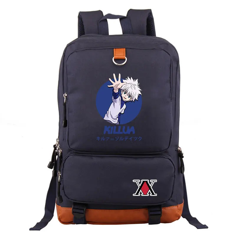 Hunter x Hunter Canvas HxH Women Backpack High Capacity Student BookBag
