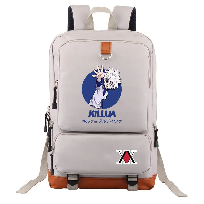 Hunter x Hunter Canvas HxH Women Backpack High Capacity Student BookBag