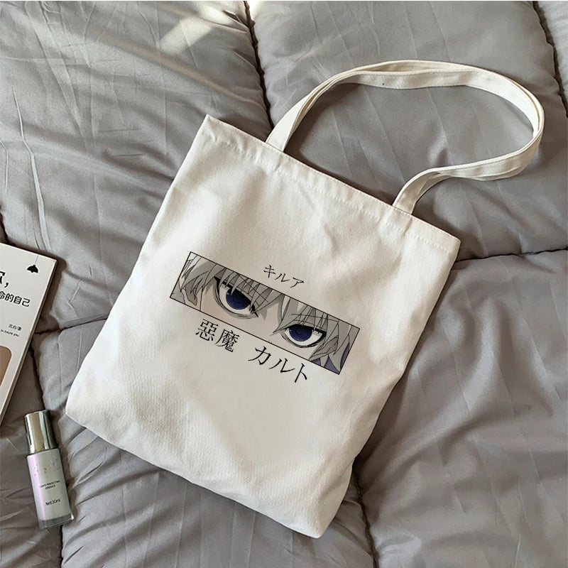 Hunter x Hunter Canvas Bag Casual Japanese Large-Capacity Female Shopping Bag