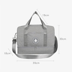 Dry Wet Separation Shoe Pack Handbag Ladies Casual Tote Women Shoulder Bags