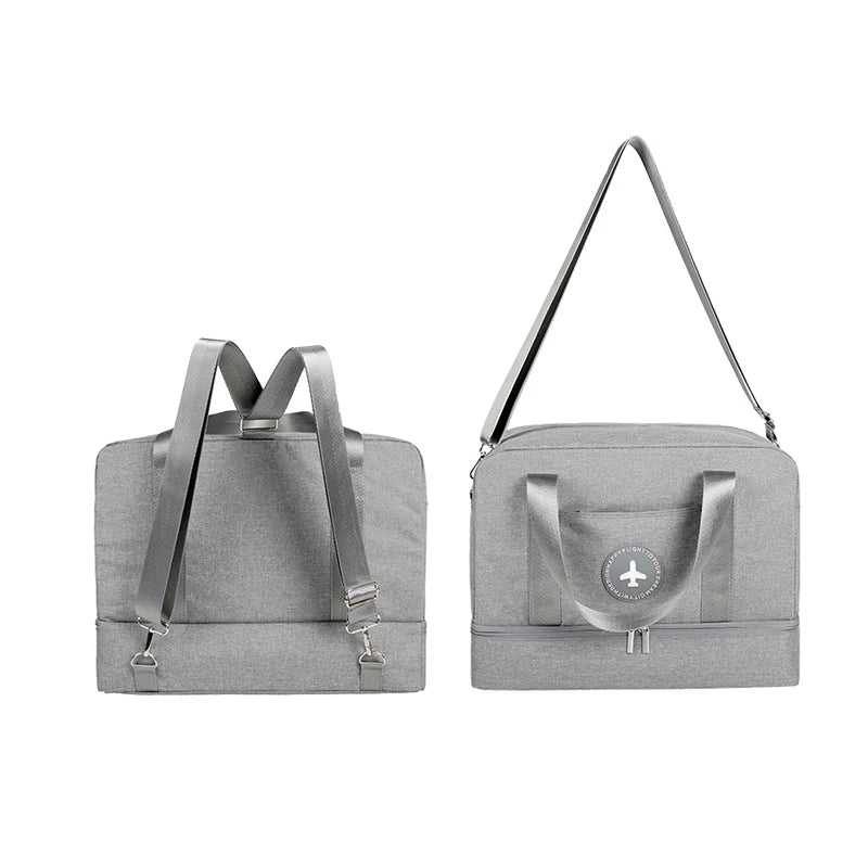 Dry Wet Separation Shoe Pack Handbag Ladies Casual Tote Women Shoulder Bags