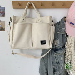 Hylhexyr Shopping Bag High Handbags Cotton Messenger Tote Shoulderpurses Bags