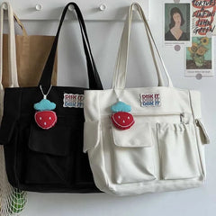 Women's Tote Bag Polyester Handbag Shoulder Canvas Satchel