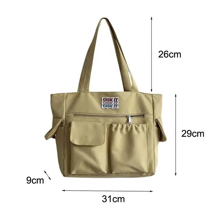 Women's Tote Bag Polyester Handbag Shoulder Canvas Satchel