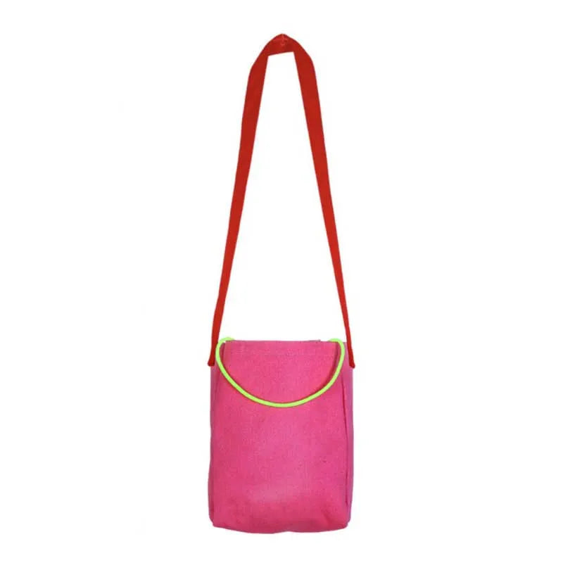 Letter Printed Canvas Messenger Bag for Kids