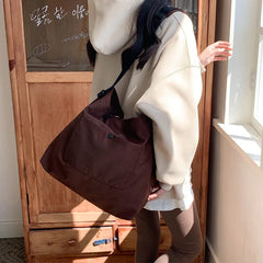 One Shoulder Portable Nylon Cloth Bag Women Large Capacity