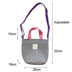 Women's Canvas Bucket Crossbody Bag Drawstring Messenger Bag