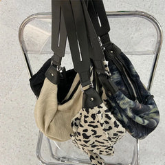 Leopard Pattern Dumpling Bag Shoulder Bag