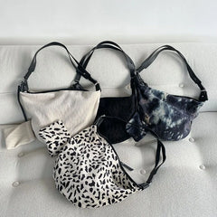 Leopard Pattern Dumpling Bag Shoulder Bag