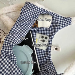 Women's Rabbit Shoulder Bag Plush Tote Embroidered Handbag