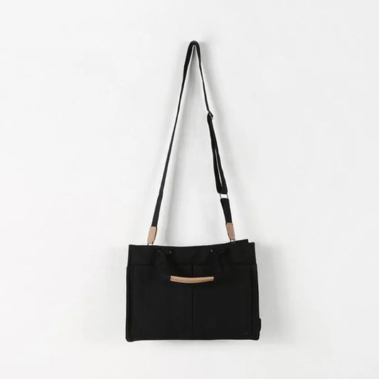 Women's Cotton Canvas Bag Version Handbag Lazy Wind Shoulder Crossbody Bags