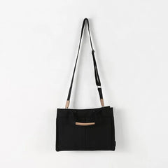 Women's Cotton Canvas Bag Version Handbag Lazy Wind Shoulder Crossbody Bags