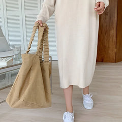 Women's Large Canvas Handbag Shoulder Bag Tote Bag