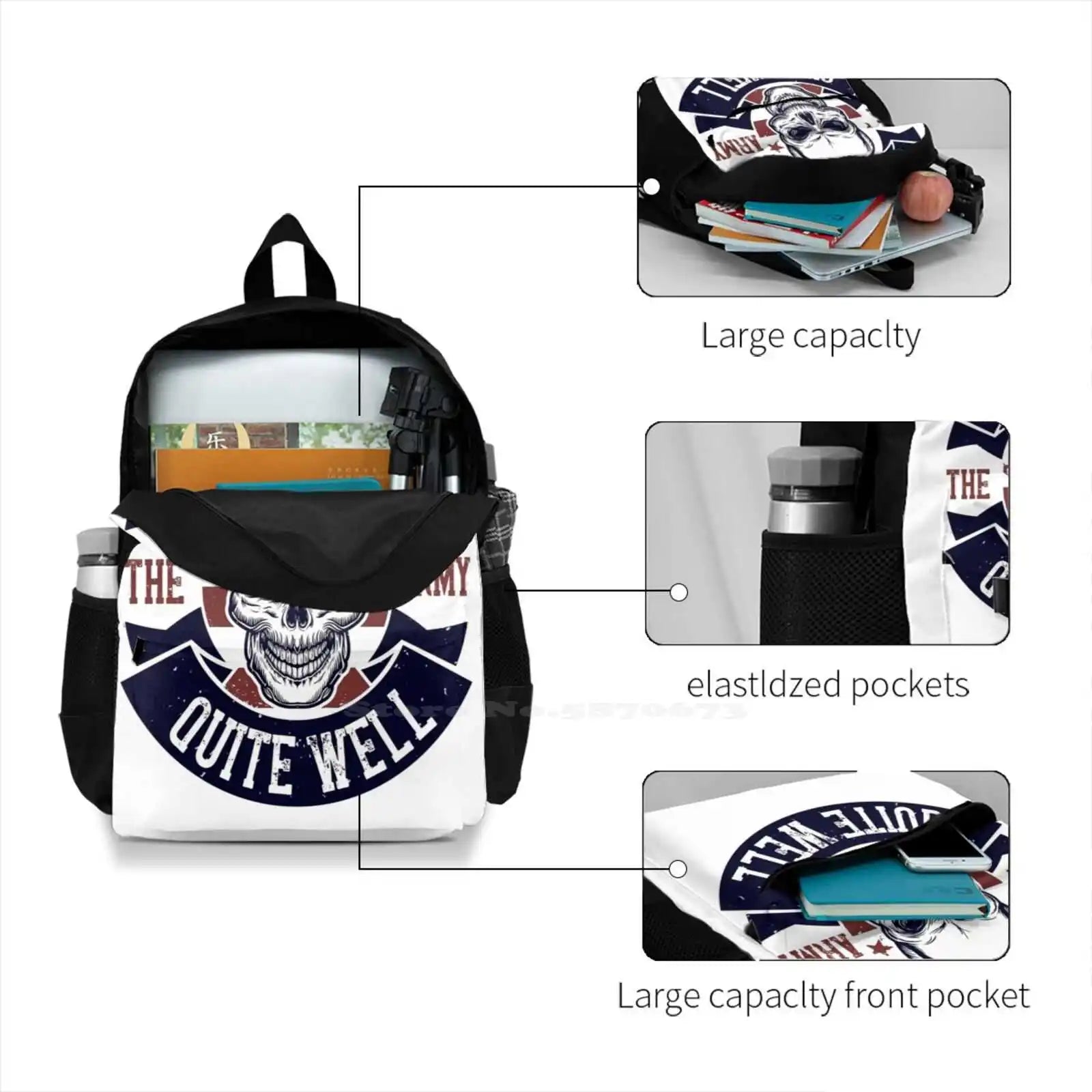 Arrivals Satchel Schoolbag Bags Backpack Army Green Army Style Army Army