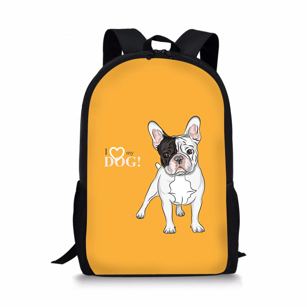 Boxer Dog School Bag for Boys and Girls