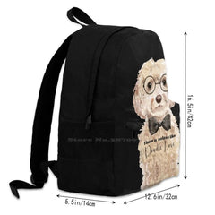 Adorable Doodle Dog Backpack for Men & Women, Christmas Gift
