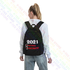 Retired & Vaccinated Funny Retirement Backpack