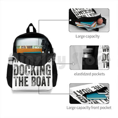 Funny Docking Boat Apology Gift Men Women Outdoor Hiking Backpack